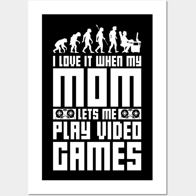 Gamer Evolution Mom Boss Wall Art by avshirtnation